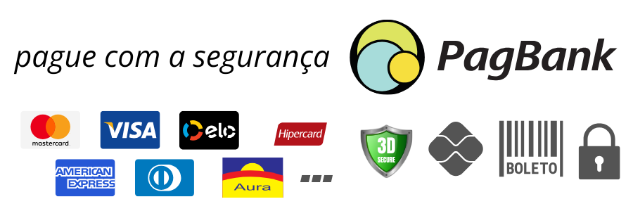 Pagamento seguro processado pelo PagBank